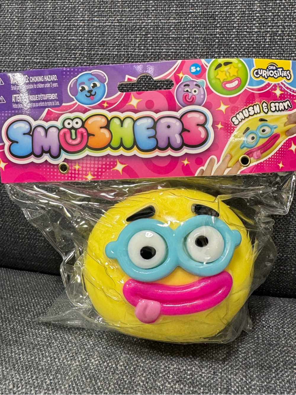 ORB Curiosities Smushers Squeeze - Yellow Face